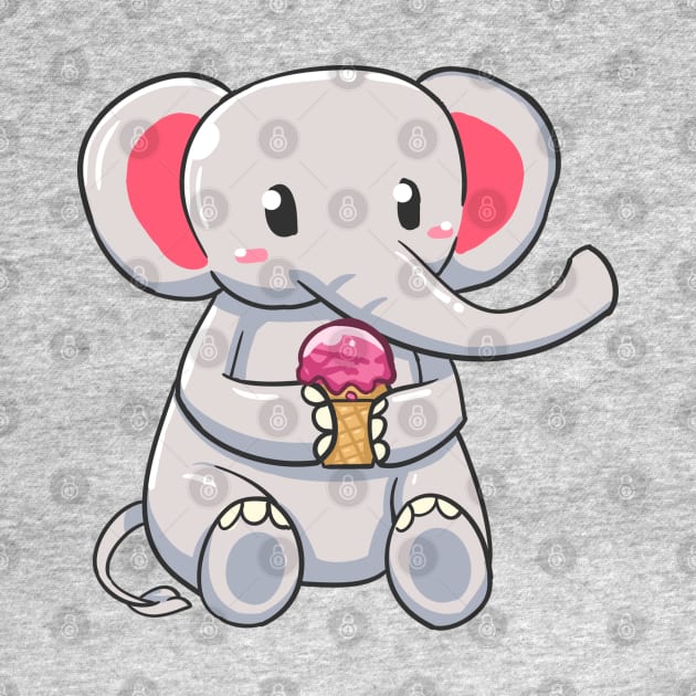 Cute Elephant by borneoliveco